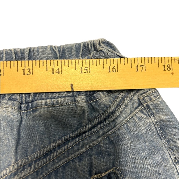 ebossy Elastic Waist Frayed Hem 
Distressed Maxi Denim Skirt Size X-Large - Picture 5 of 5